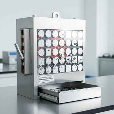 उच्च चुंबकीय शक्ति वाली लोहे की प्लेट चुंबकीय विभाजक, आसान रखरखाव और प्रभावी धातु संदूषक हटाने को सुनिश्चित करती है