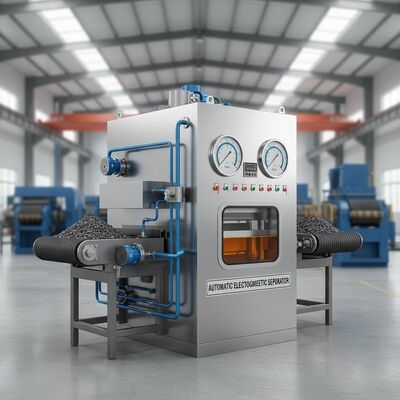 तेल शीतलन प्रणाली और पृथक्करण के लिए 0.5 से 1.5 टेस्ला तक के चुंबकीय क्षेत्र की शक्ति के साथ स्वचालित विद्युत चुम्बकीय विभाजक