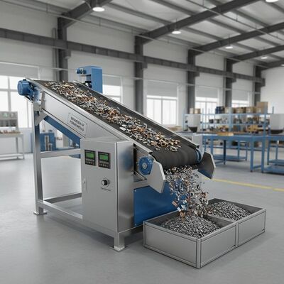 लौह धातुओं को गैर-धातु सामग्री से अलग करने वाला विद्युत चुम्बकीय विभाजक, 0.5 से 1.5 टेस्ला की चुंबकीय क्षेत्र शक्ति के साथ छँटाई के लिए