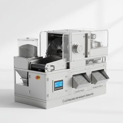 अनुकूलन योग्य सूखी चुंबकीय विभाजक जो कम रखरखाव और 99 प्रतिशत तक की पृथक्करण दक्षता प्रदान करता है सामग्री पृथक्करण के लिए एकदम सही