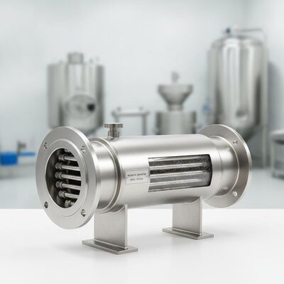 स्टेनलेस स्टील स्थायी चुंबकीय विभाजक सामग्री पृथक्करण के लिए अनुकूलित डिजाइन और फ्लैंज कनेक्शन मोड के साथ